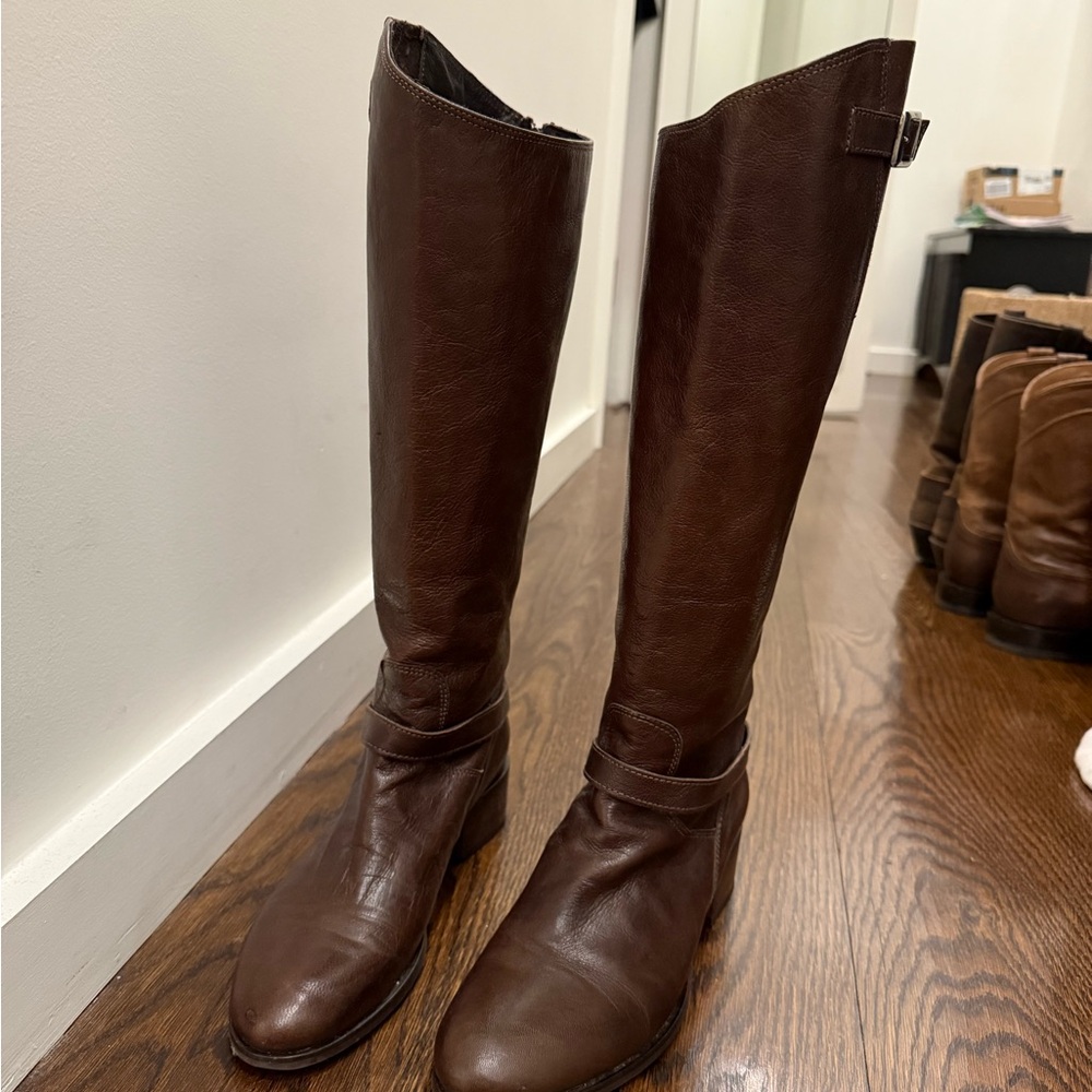 Brown Leather Riding Boots - Picture 3 of 8
